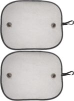 Car Window Sun Shades 2pcs Set Nylon Mesh Side Window Sun Blocking Covers 48x38cm UV Protection for Vehicle Interior Summer Sunshade