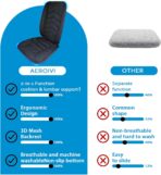 AEROiVi Car Seat Cushion with Back Support Pillow,Breathable 3D Air Mesh,Non-Slip Bottom, Lumbar Support Car Seat Cushion for Long Sitting,Comfort Car Seat Protector,Car Seat Pad Works with Truck,SUV - Image 9