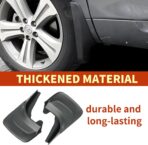 2 Pcs Mud Flaps Splash Guards Mudguards Mudflaps with Hardware Kits Accessories,8.27 Inches X 12.6inches Tire Rear Trim,Universal for Most Cars, Suvs (Black) - Image 4