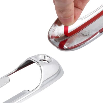 X AUTOHAUX 4pcs Chrome Plated ABS Exterior Side Door Handle Cover Trim for Dodge for Ram 1500 2500 3500 2002-2008 Silver Tone Outer Door Handle Cover Decoration - Image 8