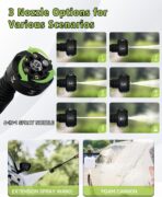 Portable Pressure Washer Cordless 2 Batteries - 1200PSI Brushless Battery Powered Power Washer with 6-in-1 Nozzle, Foam Cannon, 3 Power Level, Hand Held Pressure Washer for Cars Patio Driveway - Image 6