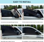 2pcs Car Front Window Screen Mesh, Suitable for Camping, Travel, UV-Protection, Breathable Mesh Car Window Sunshade for SUV Cars - Image 7