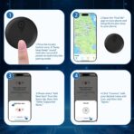 GPS Tracker for Vehicles, No Subscription or SIM Required, Hidden Vehicle Locator, Magnetic Waterproof, Accurate Tracking, 365-Day Battery Life, iOS Only (Black) - Image 8