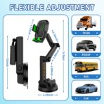 Heavy Duty Phone Holder - Long Arm, Anti-Shake Suction Cup, Compatible with All Phones & Vehicles - Image 2