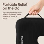 Sleepavo Office Chair Cushion - Seat Cushion for Tailbone Pain Relief - Butt Pillow for Coccyx, Sciatica, and Lower Back Pain - Orthopedic Chair Pad for Lumbar Support in Office Desk, Car, Airplane - Image 6