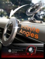 LISEN for MagSafe Car Mount for iPhone 17 Pro Max [24 Strong Magnets] Classic Magnetic Phone Holder for Car Dashboard Magnet Phone Mount Car Cell Phone Holder for iPhone 17 Pro Max Air 16 15 14 13 12 - Image 8