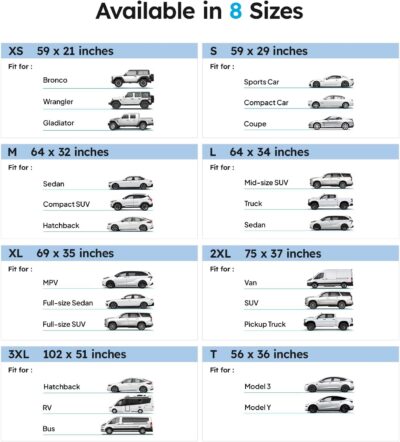 Wigoo 2025 Upgrade Car Windshield Sun Shade [100% Light Block, 4th-Gen Cooling Tech] Foldable Heat Insulation Interior Sun Visor with Storage Bag for Sedans/SUVs/Hatchbacks (M (64"x32") - Image 4