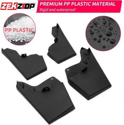 Mud Flaps Compatible with 2024 2025 2026 Toyota Tacoma Without Fender Flare Mud Guards Front & Rear No Drilling 4PCS Splash Guards Fender Flares All Weather Protection 2025 Tacoma Accessories - Image 3