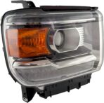 ALLIGATOR AUTO LIGHTS Compatible with GMC Sierra 1500 2014-2015, 2500HD/3500HD 2015-2019 Headlight Assembly Pair, with LED DRL, Bulbs Included, Halogen - Image 7