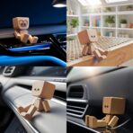 Shaking Wooden Man,Shaking Wooden Man Figurine with 12 Magnetic Expressions,Funny Dashboard Figurine,Handmade Wobble Doll for Car Accessories and Desk Decoration - Image 5