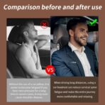 2 Pack - Car Headrest Pillow for Neck Support, 100% Memory Foam Car Neck Pillow with Sleep Mask - Universal Fit Head Rest Travel Pillow Car Pillow for Pain Relief While Driving(Contains 2 Eye Masks) - Image 7