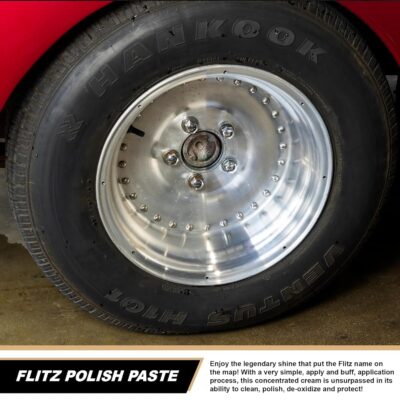 Flitz Metal Polish Paste - 1.76oz USA-Made Polish for Solid Chrome, Stainless Steel, & Aluminum - Non-Abrasive for Light Oxidation - Requires Manual Buffing - Not for Plated/Coated Surfaces (1 Pack) - Image 5