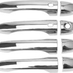 Fiat 500X Door Handle Cap & Exterior Cover – Compatible Side Cover Trim, Bezel, Chrome SUV Accessories, ABS Outer Protective Decoration, Used for Exterior Decoration 2016-2023