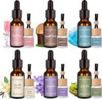 12 Pack Car Air Freshener & Refills, 6-Scent Hanging Air Freshener Diffuser Set -Each(8ml +20ml Refill), Essential Oil Diffuser With Refill Bottles, Reusable Car Fragrance Decor Accessories