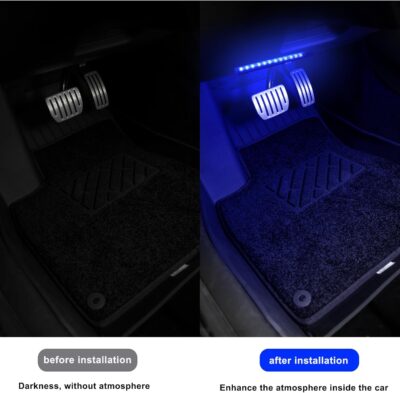 4-in-1 RGB Car Interior Lights with APP Control, Music Sync Mode, 12V LED Strip Light Kit for Car, Truck, SUV – Smart Ambient Lighting with Color Changing & Sound Activated, Car Charger Included - Image 5