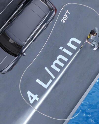 Cordless Pressure Washer - MAX 950 PSI Battery Powered Pressure Washer, 21V Portable Cordless Power Washer with Rechargeable 4.0Ah Battng，Yellow - Image 6