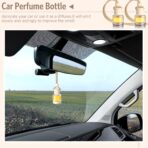 BBTO 100 Pcs Car Air Fresheners Diffuser with Wooden Cap Empty Aromatherapy Diffuser Clear Fragrance Holder Pendant Hanging Perfume Fresheners Bottles for Car Decor(Classic,Clear) - Image 5