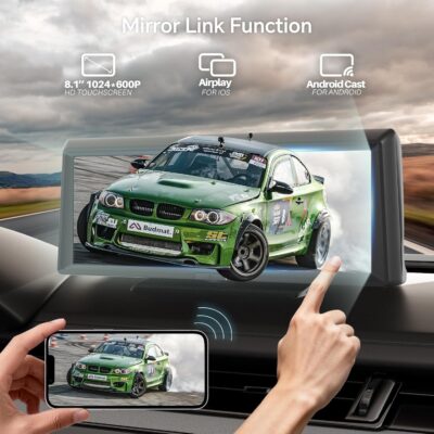 8.1" Portable Wireless Carplay Car Stereo, Apple CarPlay & Android Auto, 2K Built-in Dash Cam, 1080P Backup Camera, Plug & Play Touchscreen with Offline GPS Navigation, Bluetooth 5.2 for Truck SUV RV - Image 6