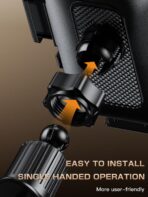 Topmake Car Phone Holder Mount,【2025 Upgrade】 3-in-1 Cell Phone Holder for Car, Dashboard Windshield, Suction Cup Hands-Free Car Phone Stand, Automobile Cradles Universal,Black - Image 8