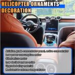 Helicopter Car Air Fresheners with Solar Rotating, Creative Car Perfume Decoration, Auto Airplane Fragrance Diffuser for Cars, Home, Office (Not Including the Fragrance) (Red) - Image 5