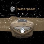 Princeton Tec Vizz Headlamp 550 Lumen Dimmable LED, IPX7 Water Resistance, Essential Outdoor Accessory for Hiking, Backpacking, Camping, Running, and Safety Preparedness, Tan, Tactical - Image 3