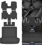 Ioniq 9 Floor Mats - Car Mats for Hyundai Ioniq 9 6 Seats 2025, All Weather Floor Mats and Cargo Liner for Ioniq 9 Accessories, Heavy Duty Rubber Mats, Car Accessories