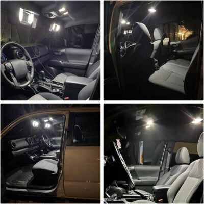 14pcs White LED Interior Lights Bulb Kit for Jee'p Commander 2006 2007 2008 2009 2010 LED Map Dome Footwell Trunk License Plate Lights Super Bright Interior Light Bulbs + Install Tool - Image 4