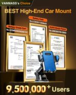 VANMASS【85+LBS Strongest Suction & Military-Grade Ultimate Car Phone Mount【Patent & Safety Certs】 Cell Phone Holder Truck for Dashboard Windshield Vent for iPhone 17 Pro Max 16 15 14, Blue - Image 3