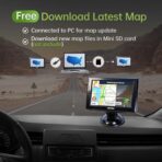 GPS Navigator for Car, Small Size for Limited Cab, 2026 Offline Map with Free Updates Lifetime, 5-inch Touchscreen, Satallete Navigation, Voice Guidance, Speed & Traffic Alerts, Custom Car Routing - Image 3