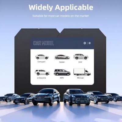 Automatic Retractable Windshield Sunshade – Strong Suction Cups, Premium Heat-Reflective Fabric, Adjustable 29.1–59.1 in, Fits Sedans, SUVs & MPVs, Tesla Model 3/Y - Image 6