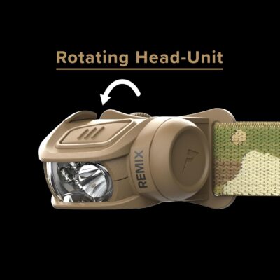 Princeton Tec Remix LED Headlamp (450 Lumens, Multicam w/Red LEDs) (RMX300-RD-MC) - Image 4
