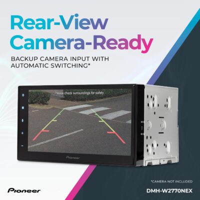 Pioneer DMH-W2770NEX 6.8" Capacitive Touchscreen, Double Din – Wireless & Wired Apple CarPlay & Android Auto, Bluetooth, Backup Camera, FLAC, Short Chassis, HD Radio - Image 6