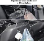 6 Pack Car Seat Headrest Hook Hanger Storage Organizer Universal For Handbag Purse fit Universal Vehicle Car(Black) - Image 4