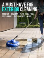 MEKOH 14” Electric Pressure Washer Surface Cleaner Attachment, 2500 PSI Universal Power Washer Accessories for Driveway Sidewalk Deck Patio Concrete Cleaning, 1/4" Quick-Connect, Dual Rotary Nozzles - Image 8