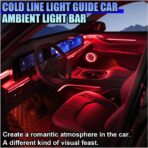 EL Wire Car Interior LED Strip Lights, 5V 16FT Neon Light Strip with Sewing Edge, USB Electroluminescent Car Interior Lights with Fuse Protection, Vehicle Ambient Lighting Decorations (Red) - Image 6