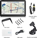 GPS Navigator for Car, Latest 2026 Map 7 inch Touch Screen Car GPS 256-16GB, Voice Turn Direction Guidance, Support Speed and Red Light Warning, North America Lifetime map Free Update(Grey) - Image 7