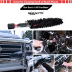 Wheel Cleaning Brush Car Detailing Kit - Rim Brush, Lug Nuts and Wheel Cleaner Brush Car Wash Kit -Tire Brushes for Cleaning Rims - Car Cleaning Supplies and Rim Cleaner Brush Set - Image 4