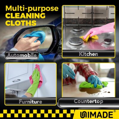 Microfiber Cleaning Cloth, 24 Pack Reusable Microfiber Towels for Cars Lint Free Cleaning Shop Towel Rags for Home Kitchen Automotive Bar Mechanic Restaurant Garage, 11"x 12", Multicolor - Image 7