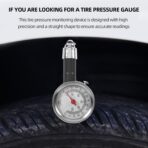 Didiseaon High-Precision Dial Tire Pressure Gauge for Cars and Motorcycles Digital Display, Portable Car Pressure Monitor Tool in Protective Plastic Case for Accurate Tire Testing - Image 5