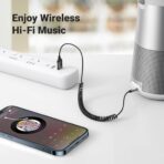 UGREEN Aux to Bluetooth 6.0 Adapter 3.5mm Bluetooth Receiver for Car USB 2.0 to 3.5mm Jack Kit with Built-in Microphone Aux Input for Hands-Free Calls Compatible with Car Speaker and Home Audio - Image 7