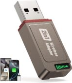 2026 Wireless CarPlay Adapter Support Apple CarPlay & Android Auto, 2-in-1 USB A & USB C Mini Bluetooth Dongle Convert Wired to Wireless Compatible with iPhone & Android Fast Marine Stereo receivers