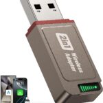 2026 Wireless CarPlay Adapter Support Apple CarPlay & Android Auto, 2-in-1 USB A & USB C Mini Bluetooth Dongle Convert Wired to Wireless Compatible with iPhone & Android Fast Marine Stereo receivers