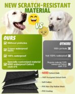 Dog Car Seat Cover, 600D Heavy Dute Durable Car Seat Cover for Dogs Pets, 100% Waterproof Scratch Proof Nonslip Dog Hammock for Cars, Seat Covers Protector with Seatbelt for Pet Sedan SUV Trucks - Image 3