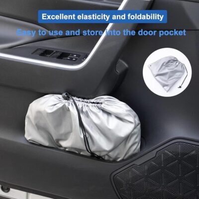 Windshield Sun Shade Compatible with 2015-2020 Ford F150 Accessories,Foldable Front Sun Visor,F-150 Sunshade,Fits Lariat,King Ranch,Platinum,XL,XLT,Limited and Raptor Model - Image 4