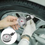 Didiseaon High-Precision Dial Tire Pressure Gauge for Cars and Motorcycles Digital Display, Portable Car Pressure Monitor Tool in Protective Plastic Case for Accurate Tire Testing - Image 8