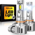OXILAM 9006 LED Bulbs, 800% Brighter 30000LM, 6500K White HB4 CANBUS Ready LED Bulbs for Low Beam Replacement, Pack of 2