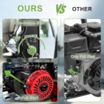 3600PSI Gas Pressure Washer with Hose Reel, 3.3 GPM, One-Button Electric Start 212cc 7HP Commercial Pressure Washer with 50FT 3/8" Hose, Spray Gun & Wand, 5 Quick Connect Nozzles - Image 2