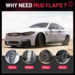 BDFHYK Mud Flaps Splash Guards 4PCS Front & Rear Side Mud Guards Compatible with Toyota Camry SE XSE 2018-2022 - Image 3