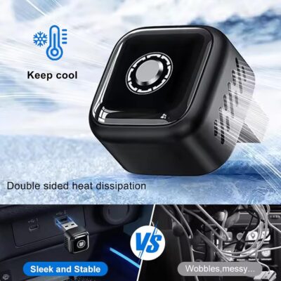 Wireless Carplay Adapter 2in1, 2026 Upgrade Wired to Wireless for CarPlay/Android Auto, WiFi 6 Mini Plug & Play, USB/Type C, Smart Button Dongle Auto-Connect for iPhone iOS 10+ Android 11+ - Image 7