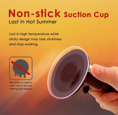 ivoler Car Phone Mount Windshield, Long Arm Clamp Universal Windshield with Double Clip Strong Suction Cup Cell Phone Holder Compatible with iPhone 15 14 13 Pro Max XS 7 8 Plus, Galaxy S24 S23 Ultra - Image 3